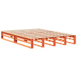 Bed Frame without Mattress Wax Brown 140x190 cm Solid Wood Pine 850871