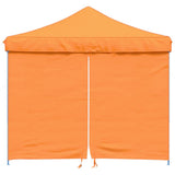 Foldable Party Tent Pop-Up with 4 Sidewalls Orange 4004929