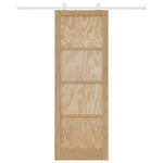 Sliding Door Set Manual ORKDAL Natural and white 83 x 232 cm 3333424