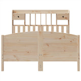 Bookcase Bed without Mattress 160x200cm Solid Wood Pine 3323137