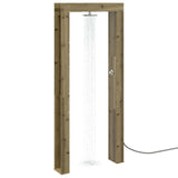 Outdoor Shower 226 cm Impregnated Pine Wood and Stainless Steel 886339