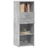 Highboard Concrete Grey 45x42.5x124 cm Engineered Wood 846169