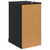 Side Cabinet Black Oak 40 x 50 x 75 cm Engineered Wood 881449