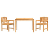 3 Piece Garden Dining Set Solid Wood Teak 3157925