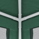Party Tent with 4 Mesh Sidewalls Green 2x2 m HDPE 319218