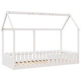 Kids' House Bed Frame without Mattress White 90x200 cm 850687