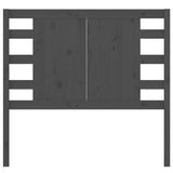 Headboard Grey 81x4x100 cm Solid Wood Pine 818747