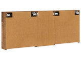 Bathroom Cabinet Set 3 pcs 130 x 14.5 x 70 cm Engineered wood 3403766