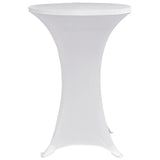 Standing Table Cover Ø70 cm White Stretch 4 pcs 279069