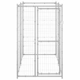 Outdoor Dog Kennel Galvanised Steel 110x220x180 cm 150801