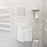 Bathroom Furniture Set White Engineered Wood 3070856