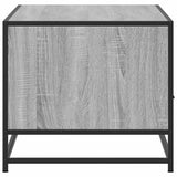 ZNTS Coffee Table Grey Sonoma 100x50x45 cm Engineered Wood and Metal 848787