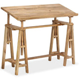 244948 Drafting Table Solid Mango Wood 116x50x76 cm
