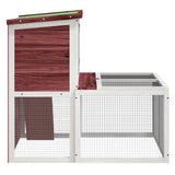 Rabbit Hutch Mocha 102x90x84.5 cm Solid Wood Pine 172285