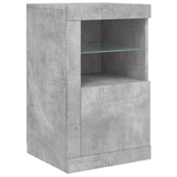 Sideboard with LED Lights Concrete Grey 123x37x67 cm 3209082