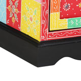 Drawer Cabinet Multicolour 40 x 40 x 60 cm Solid Mango Wood 4017569