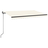 Manual Retractable Awning 400x350 cm Cream 3069177