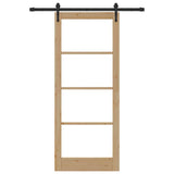 Sliding Door Manual ORKDAL Brown 86 x 211 cm Wood and metal 3332453
