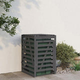 Wheelie Bin Storage Grey 84x90x128.5 cm Solid Wood Pine 825102