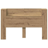 Headboard Cabinet with Shelf Artisan oak Engineered wood 879631
