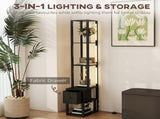 Bathroom Storage Cabinet-White 86362792