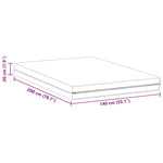 Mattress with Coconut Layer White 140 x 200 cm Pocket Spring 4106433