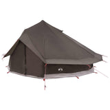 Tipi Tent Brown Grey 700 x 700 x 395 cm Polyester and Steel 42029020