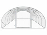 Chicken Coop Silver 800 x 150 x 100 cm Galvanised Steel 3434663