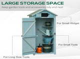 Garden Shed Vertical Utility 3 Shelves Shed Wood Outdoor Garden Tool Storage Unit Storage Cabinet, T3398P315882