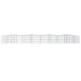 Arched Gabion Raised Bed 600x100x50 cm Galvanised Iron 153552