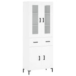 Highboard White 69.5x34x180 cm Engineered Wood 3198529