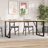 ZNTS Dining Table Legs O-Frame 180x80x73 cm Steel 357889