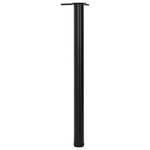 4 Height Adjustable Table Legs Black 870 mm 242140