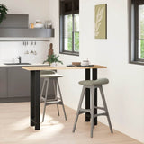 Bar Table Legs Black 2 pcs 50x cm Steel 4013340