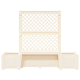 Garden Bench Kopenhagen White 173 x 49 x 135.5 cm PP 42041746