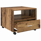 Coffee Table Old Wood 55 x 55 x 45cm Engineered Wood 880468