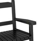 Rocking Chair for Children Black Solid Wood Poplar 4008879