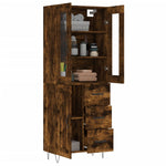 Highboard Smoked Oak 69.5x34x180 cm Engineered Wood 3198694