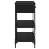 Console Table with Drawer Black Oak 100 x 34.5 x 75 cm Wood 871306