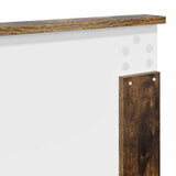 Bed Frame Smoked Oak 120 x 190 cm Solid Pine Wood 3411041
