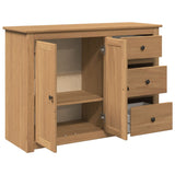 Sideboard with Drawers Panama 112x40x80 cm Solid Wood Pine 4016385
