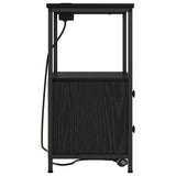 Bedside Cabinet 2 pcs Black Oak 40 x 31 x 60 cm Engineered Wood 859441