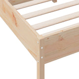 Bed Frame without Mattress 140x190 cm Solid Wood Pine 842766