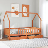 Kids Bed Frame with Drawers without Mattress 80x200 cm Solid Wood 3302037