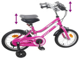 Kids Bike 14 Inches for 3-5 Years Old Pink Black 42009241