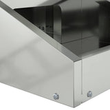Deer Feeder Silver 28 x 30 x 80 cm Galvanised Steel 874611