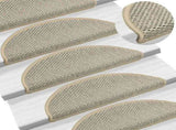 Stair Mats Self-adhesive Sisal-Look 30pcs 65x21x4cm Light Green 3365875