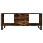 ZNTS Coffee Table Smoked Oak 102x50x40 cm Engineered Wood 829329