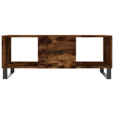 ZNTS Coffee Table Smoked Oak 102x50x40 cm Engineered Wood 829329