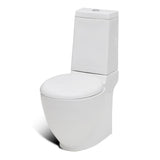 Stand Toilet & Bidet Set White Ceramic 270059